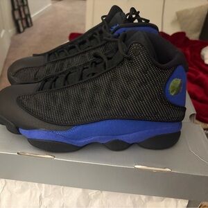 Men's Black and Blue Sneakers